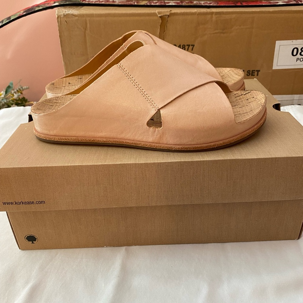 Kork-Ease Blush Leather Mules - Picture 6 of 7